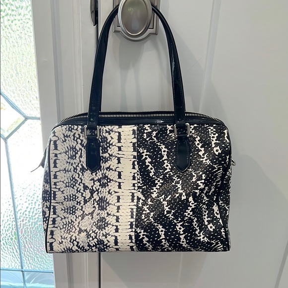 Coach Black and White Women's Handbag - Picture 5 of 14